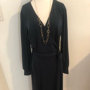 H&M / Long Sleeve Dress (Wraparoung Look)
